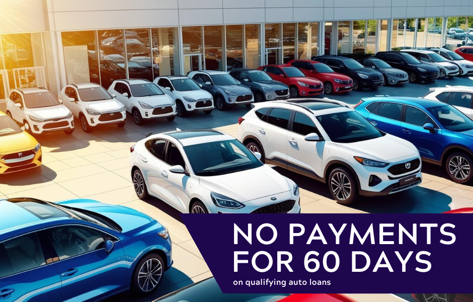 No payments for 60 days on qualifying auto loans