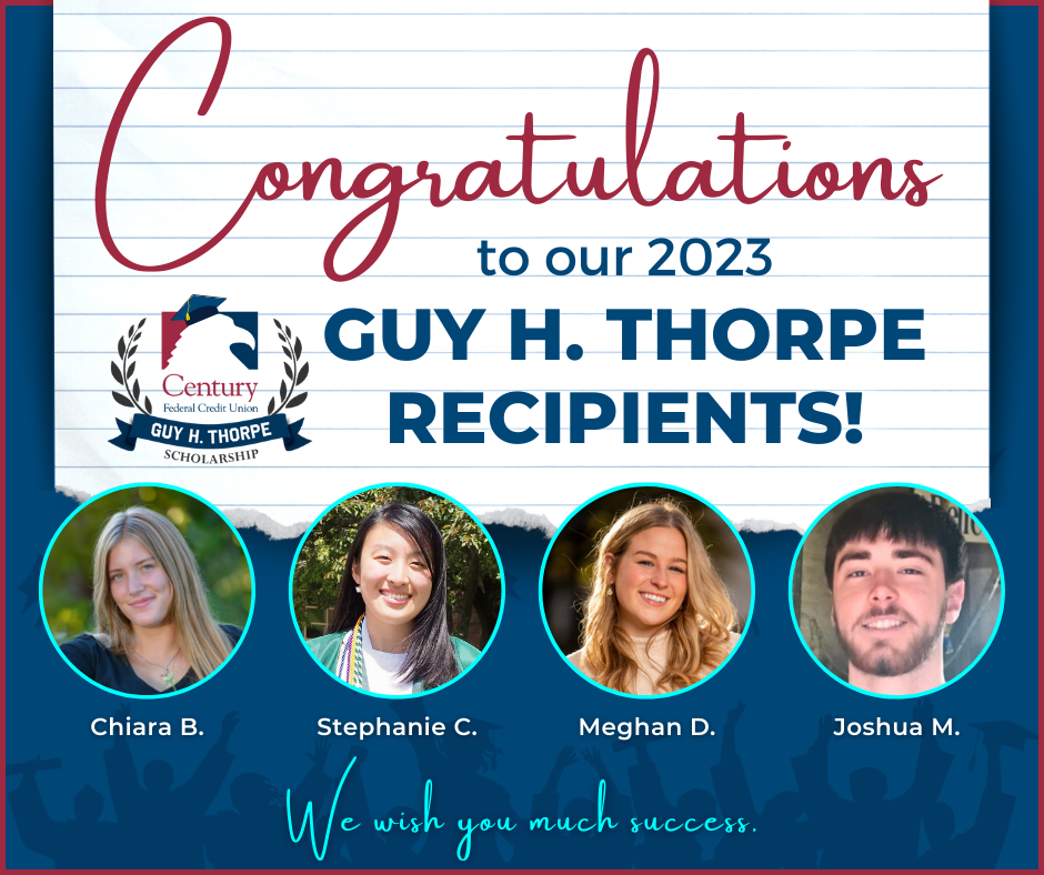 Congrats Thorpe Recipients 2023