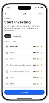 Start Investing screen capture